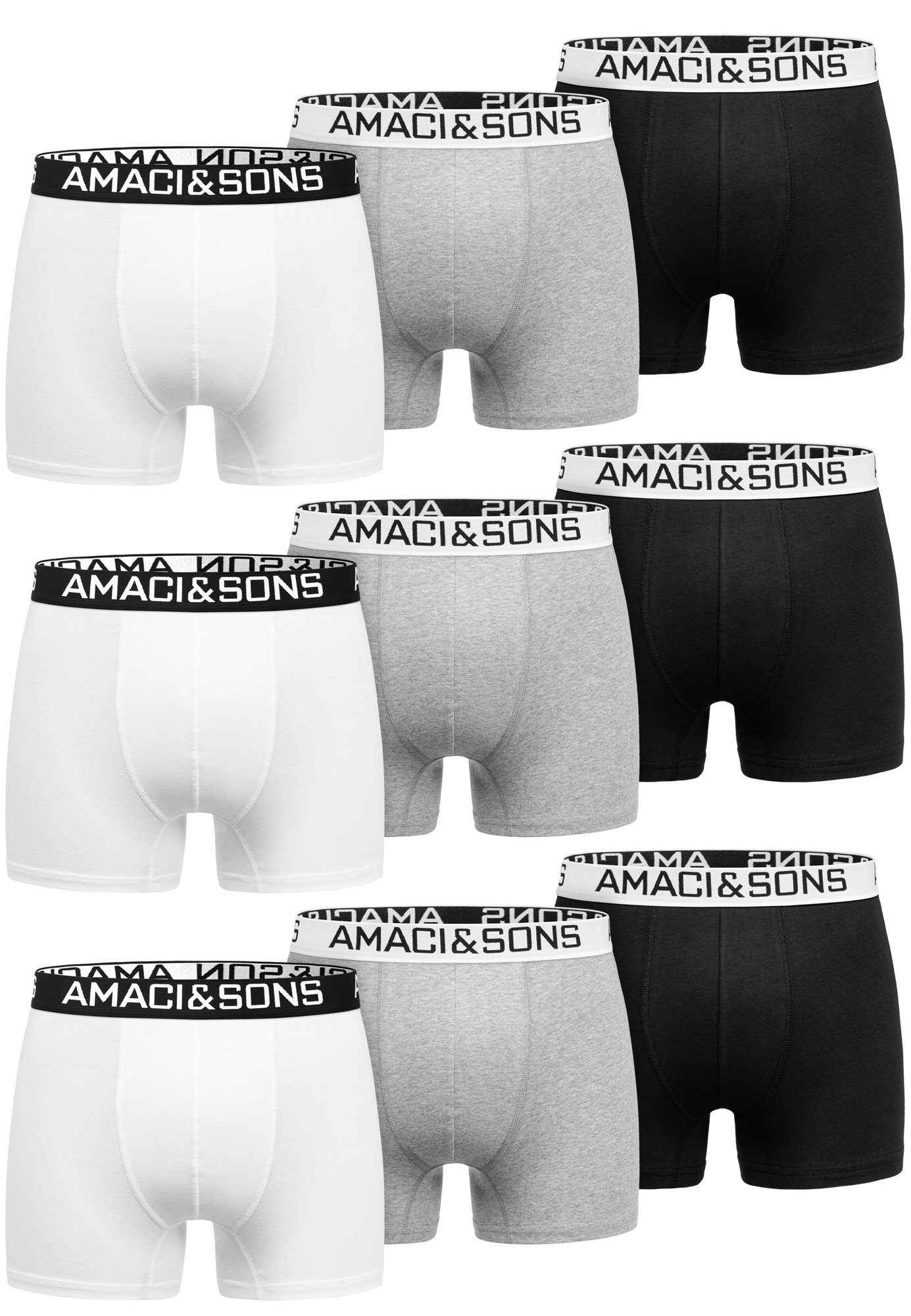 Amaci&Sons Boxershorts LARY 9er Pack Boxershorts günstig online kaufen