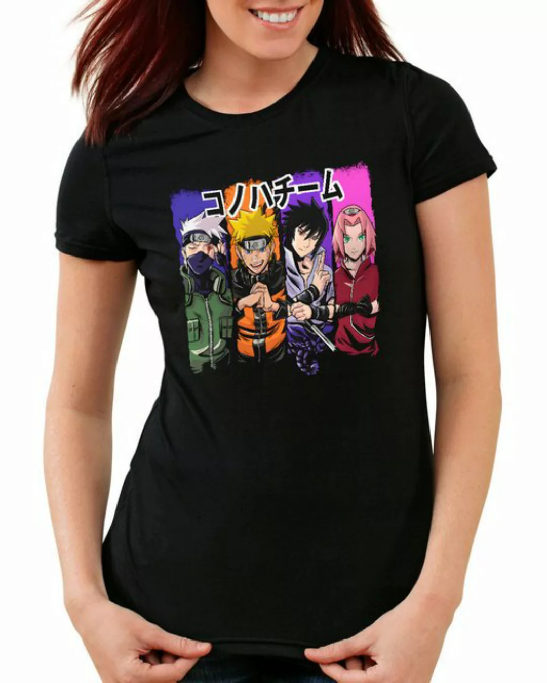 style3 T-Shirt Team 7 kakashi sasuke hatake shikamaru naruto anime manga co günstig online kaufen