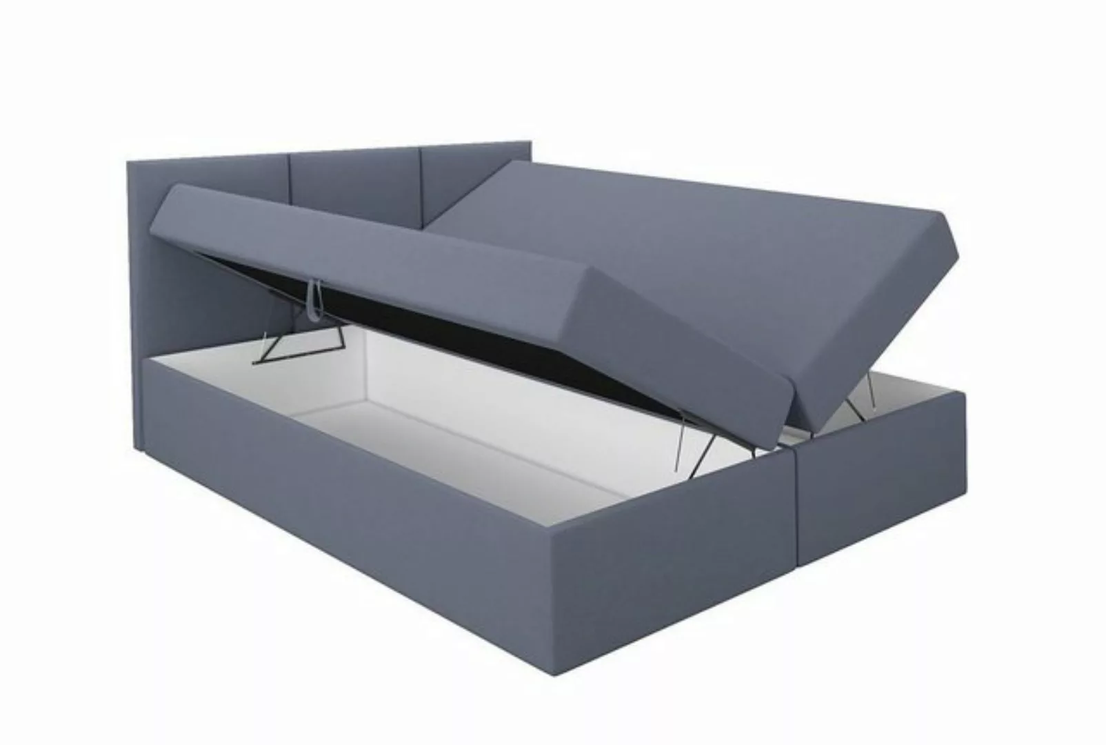 A&J MöbelLand GmbH Boxspringbett RICO mit 2 Bettkästen und Topper. günstig online kaufen