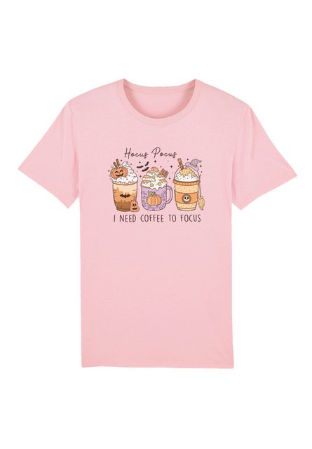 F4NT4STIC T-Shirt Retro Halloween Hocus Pocus I Need Coffee To Focus Premiu günstig online kaufen