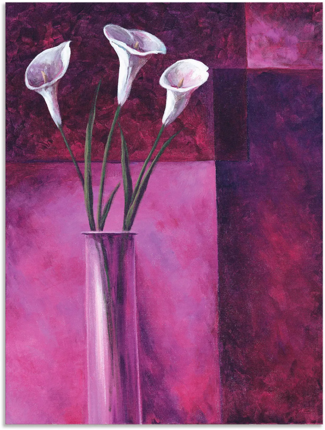 Artland Wandbild »Callas Lila«, Blumen, (1 St.), als Alubild, Outdoorbild, günstig online kaufen