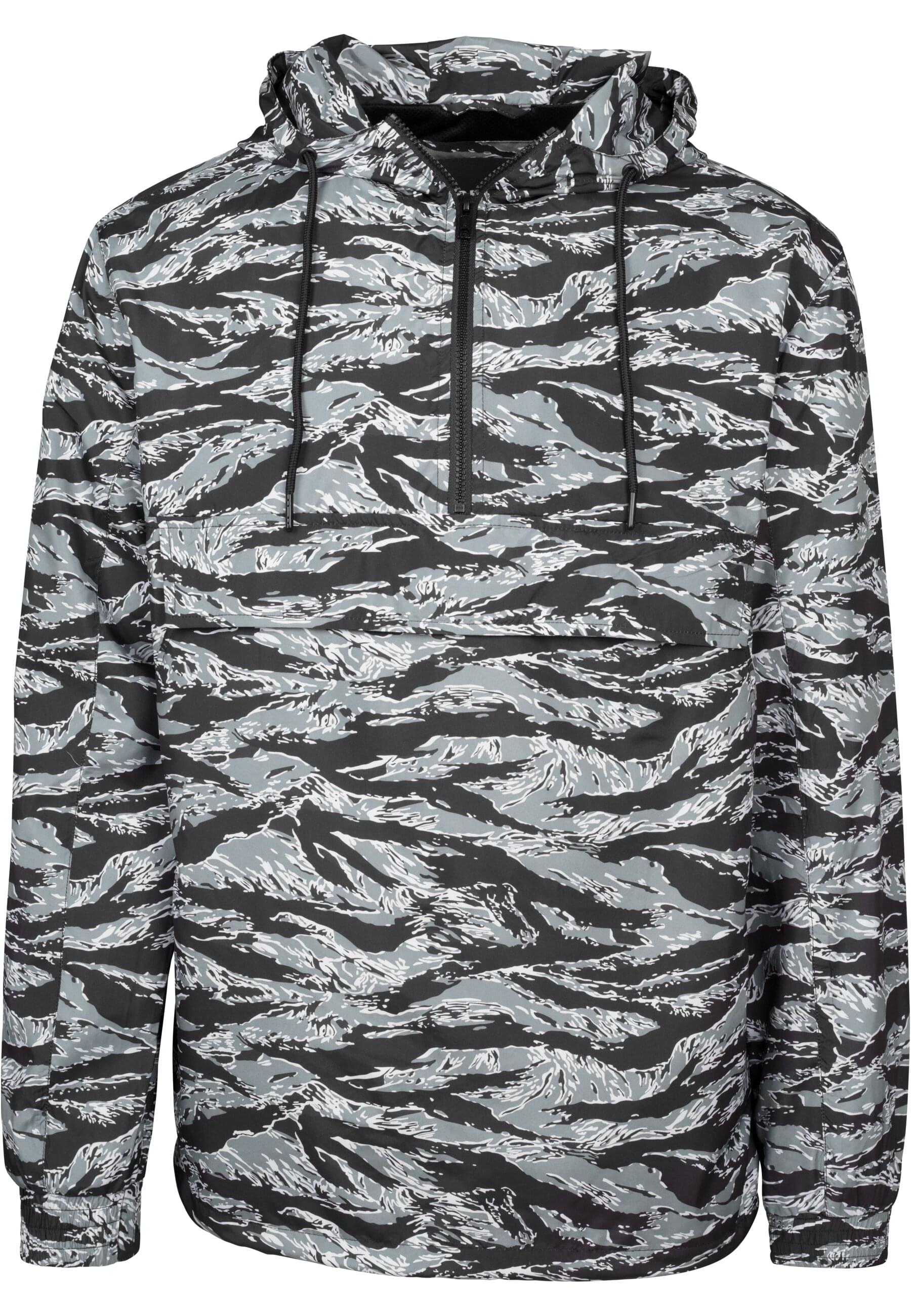 URBAN CLASSICS Outdoorjacke "Herren Tiger Camo Pull Over", (1 St.), mit Kap günstig online kaufen