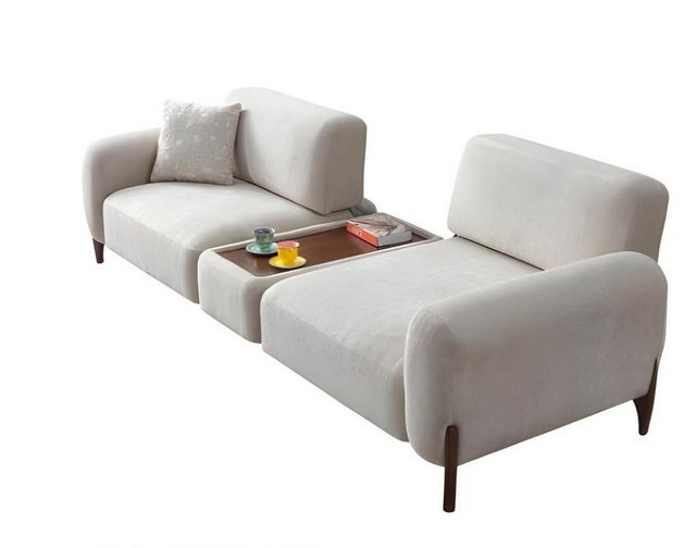 JVmoebel 2-Sitzer Sofagarnitur set 2 Sitzer Sofas Couchtisch Moderner Wohnz günstig online kaufen