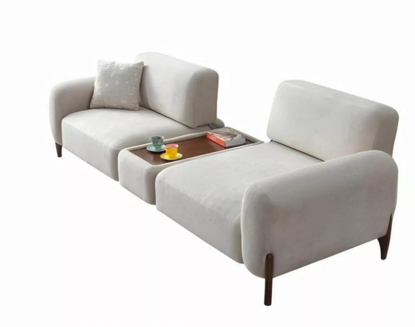 JVmoebel 2-Sitzer Sofagarnitur set 2 Sitzer Sofas Couchtisch Moderner Wohnz günstig online kaufen