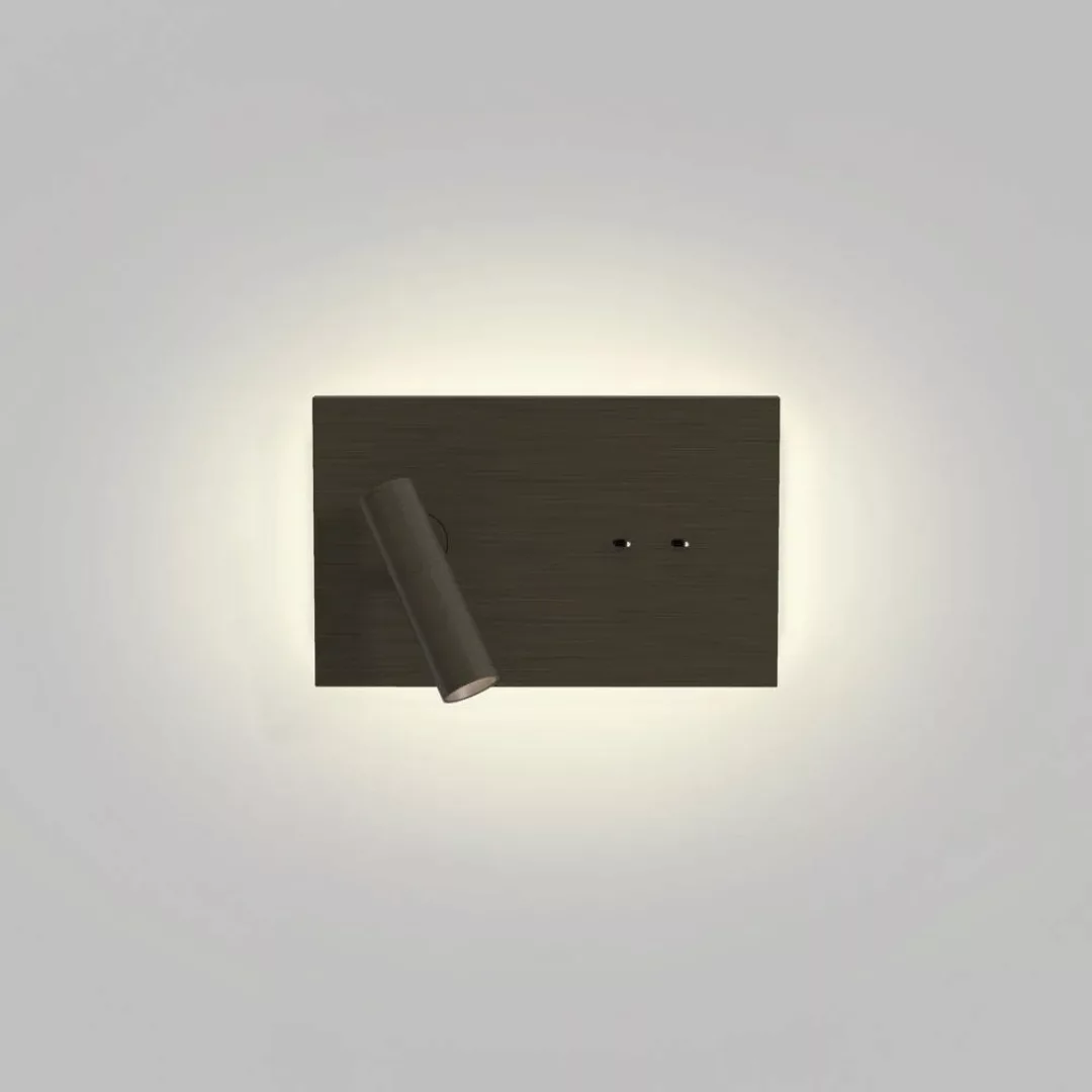 LED Wandleuchte  Edge Reader Mini in Schwarz günstig online kaufen