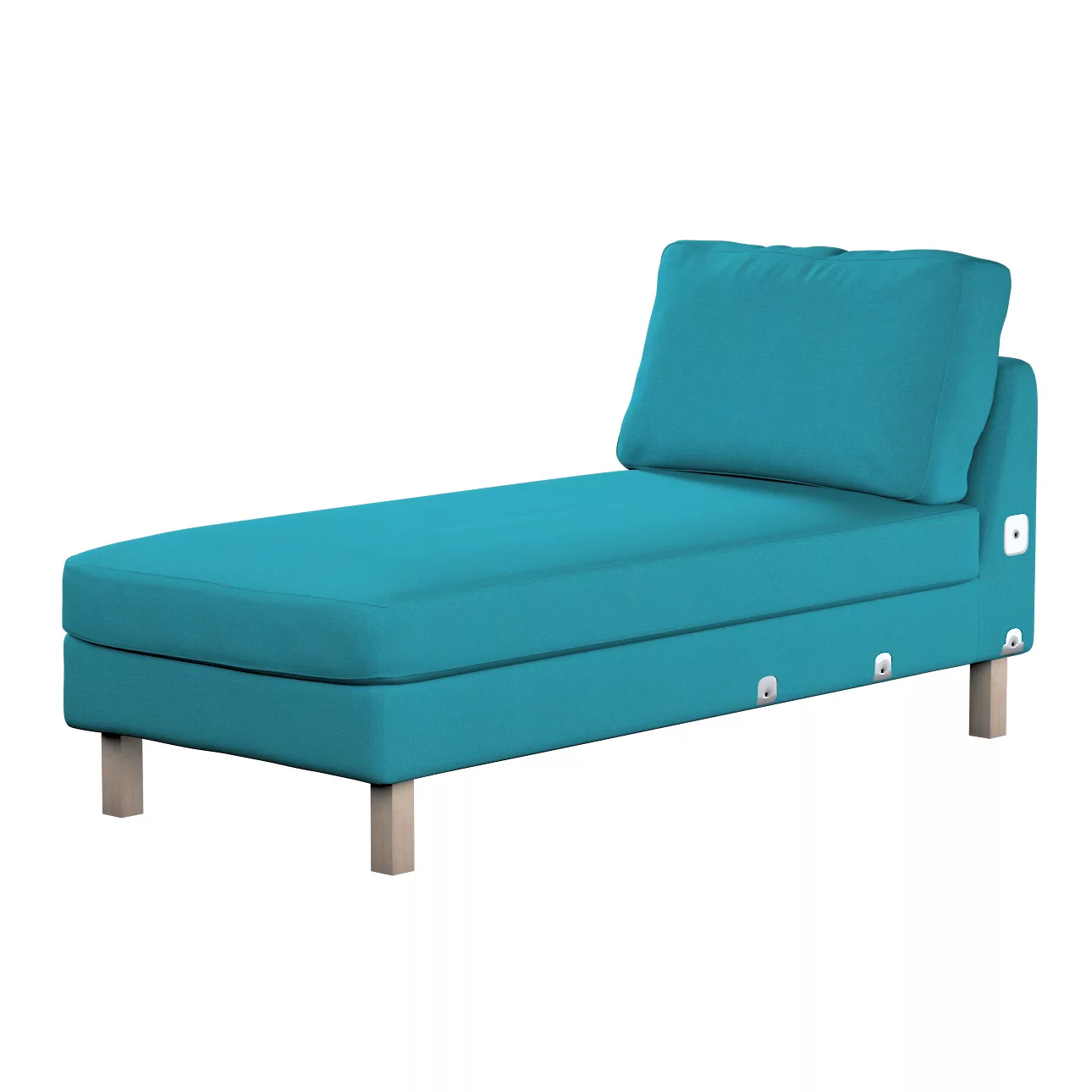 Bezug für Karlstad Recamiere Zustellsofa, kurz, türkis, Bezug für Karlstad günstig online kaufen