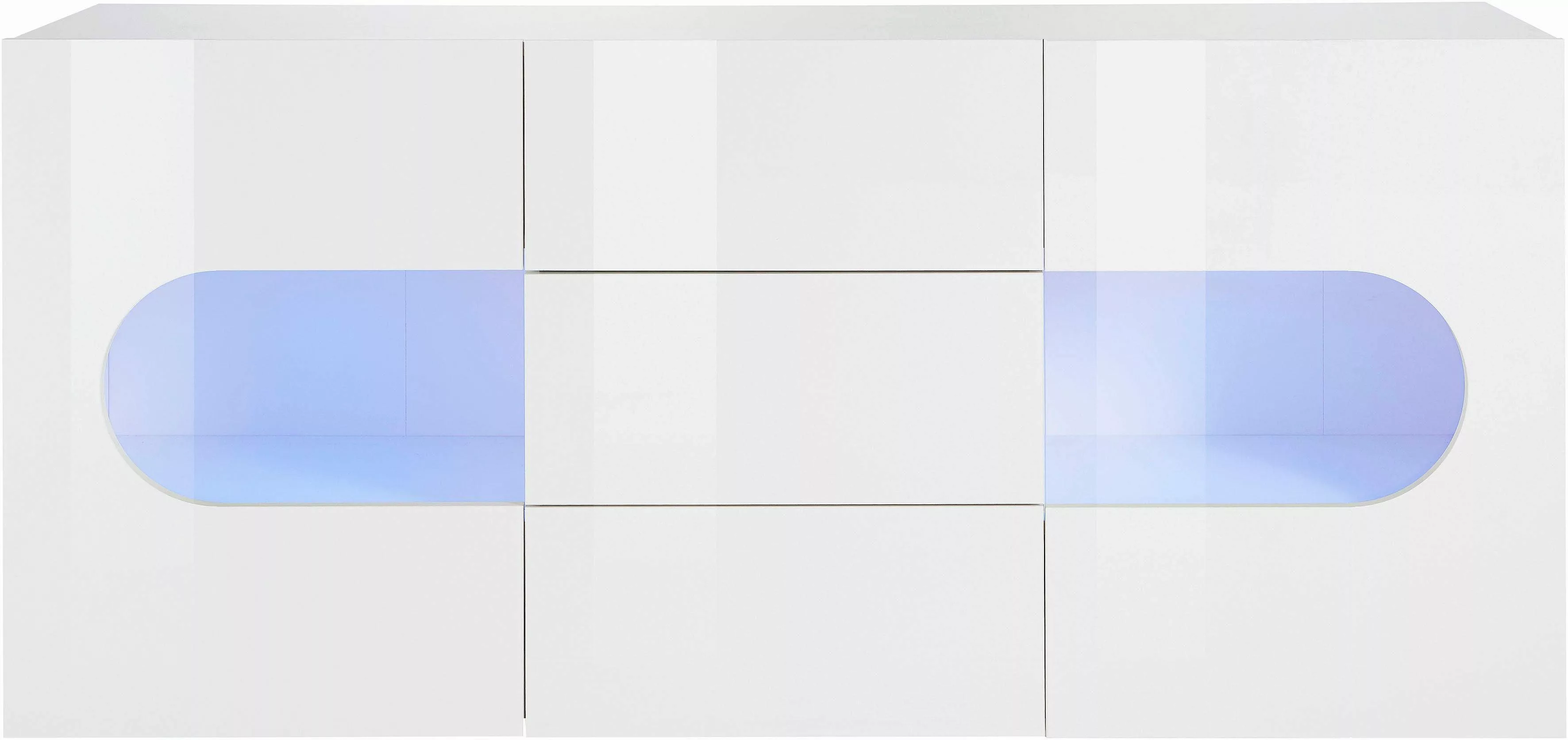 INOSIGN Sideboard Real,Vitrine,Kommode,Schrank, komplett hochglanz lackiert günstig online kaufen