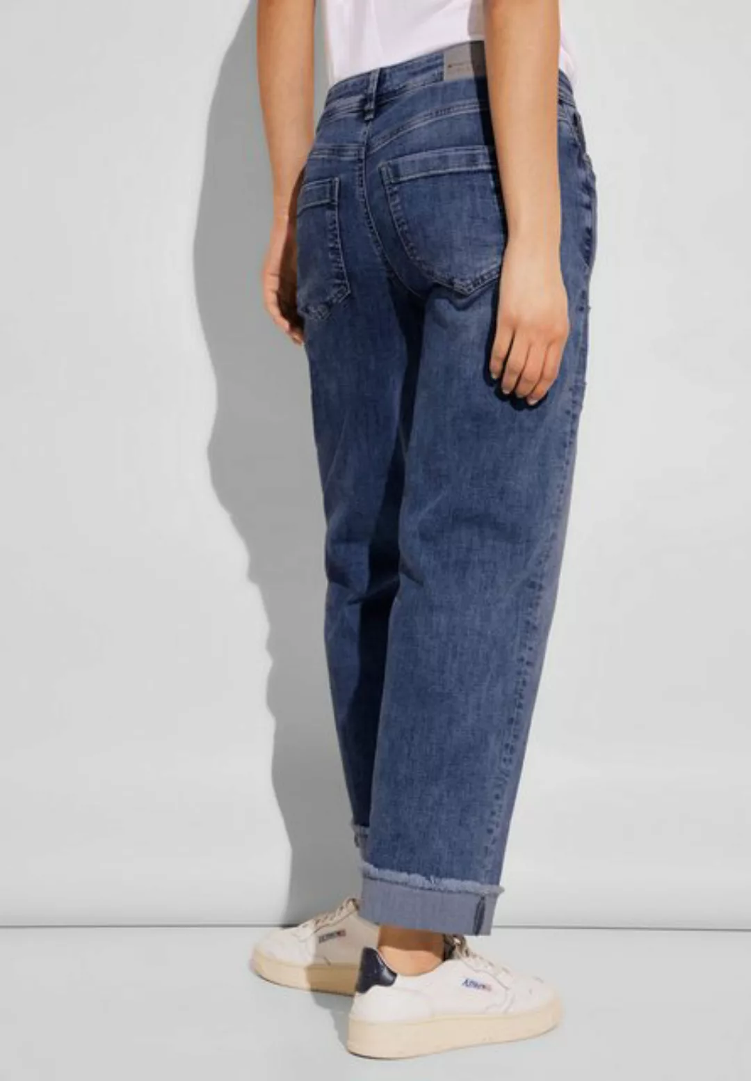 STREET ONE Loose-fit-Jeans Middle Waist günstig online kaufen