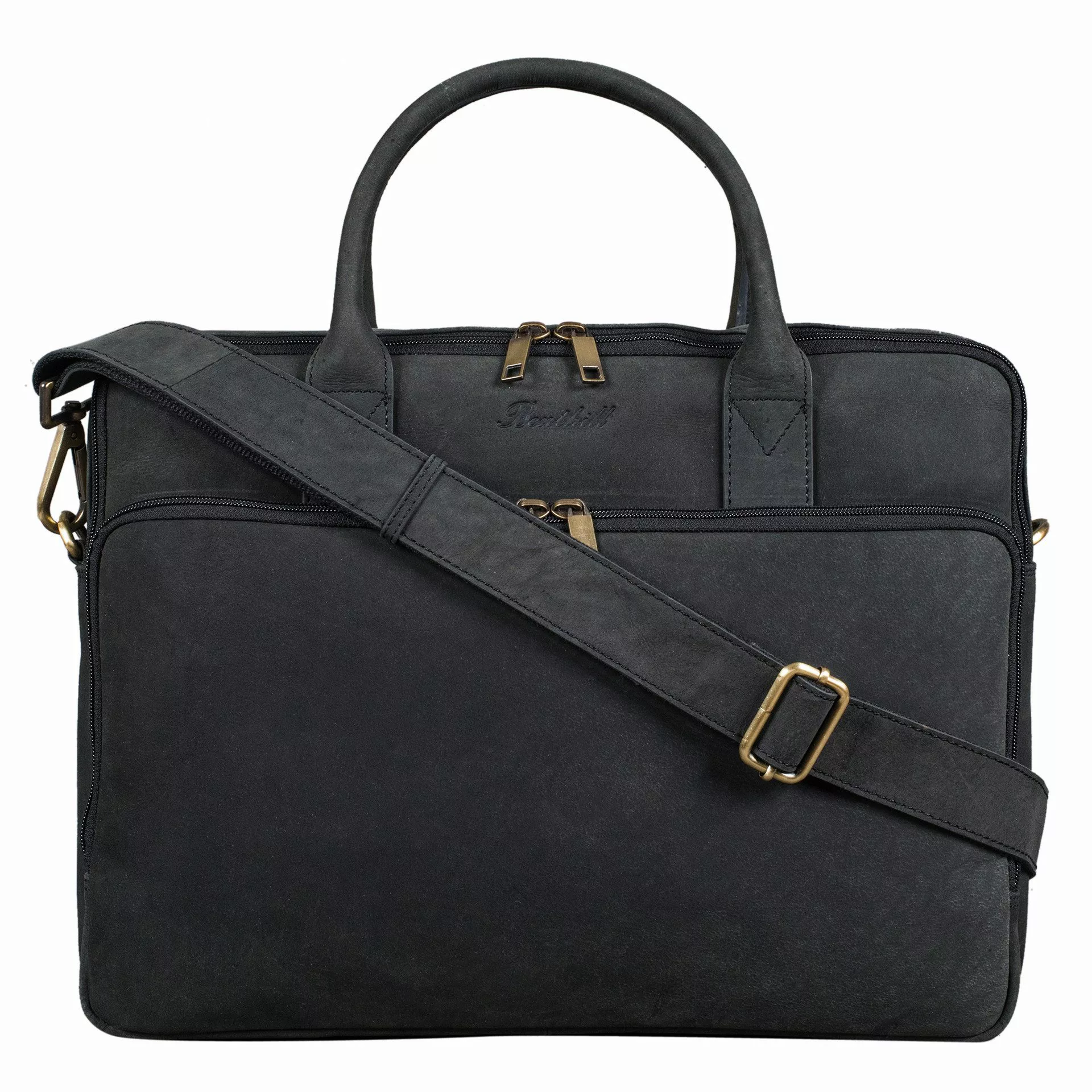 Benthill Aktentasche Echt Leder Laptoptasche Umhängetasche günstig online kaufen