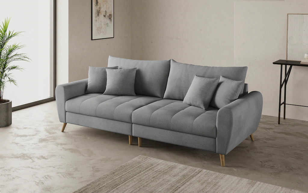 Home affaire Big-Sofa "Blackburn II", Mit Kaltschaumpolsterung bis 140 kg b günstig online kaufen