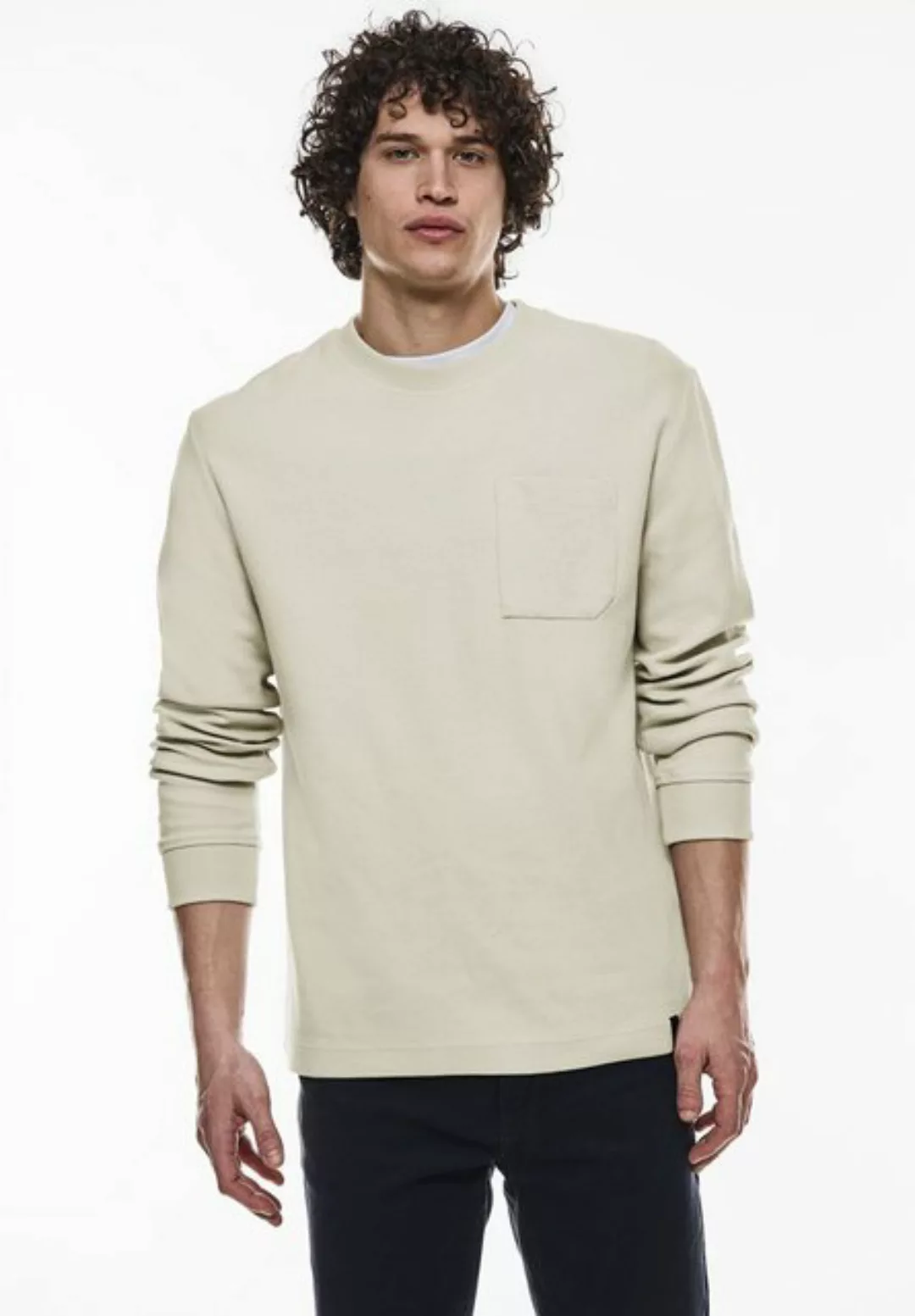 STREET ONE MEN Sweatshirt mit Brusttasche günstig online kaufen