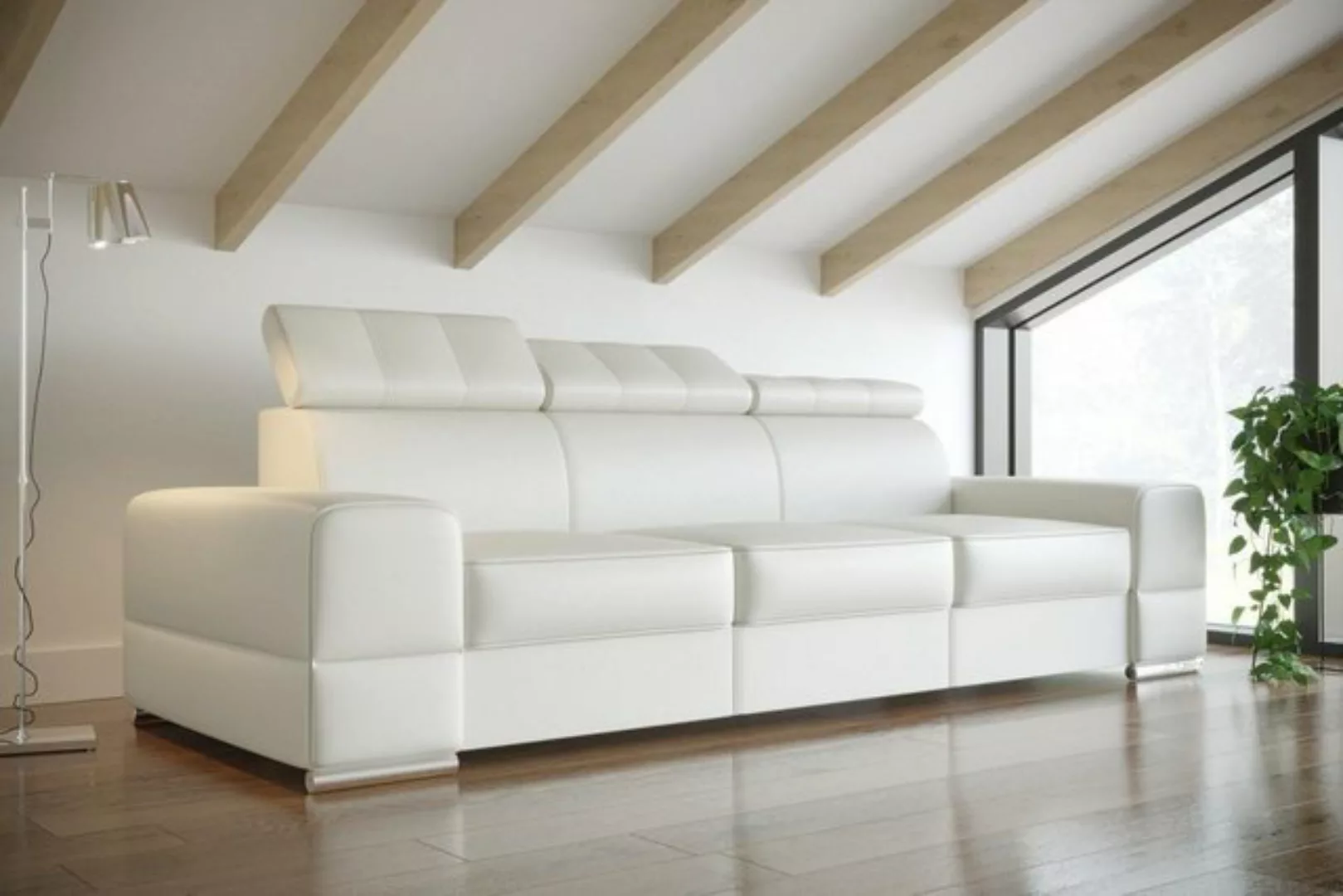 JVmoebel Sofa Design xxl Couchen Sofa 4 - Sitzer Couch Leder Polster, Made günstig online kaufen