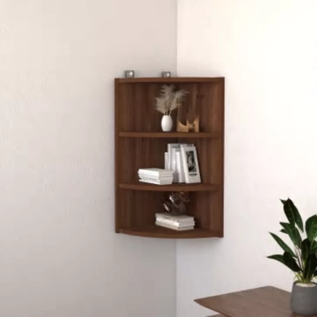 Vidaxl Wand-eckregal Braun Eichen-optik 30x31,5x60 Cm Holzwerkstoff günstig online kaufen