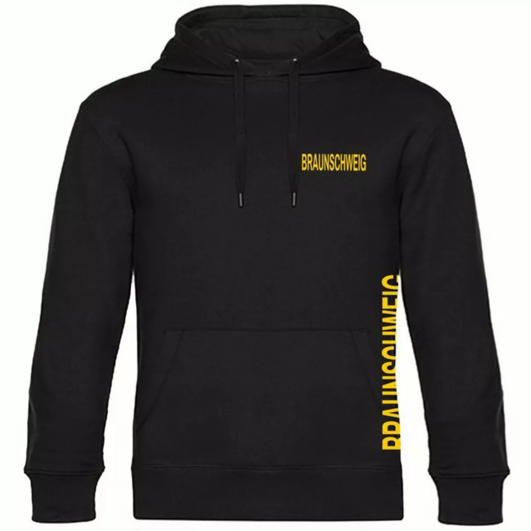 multifanshop Kapuzensweatshirt Braunschweig - Brust & Seite - Pullover günstig online kaufen