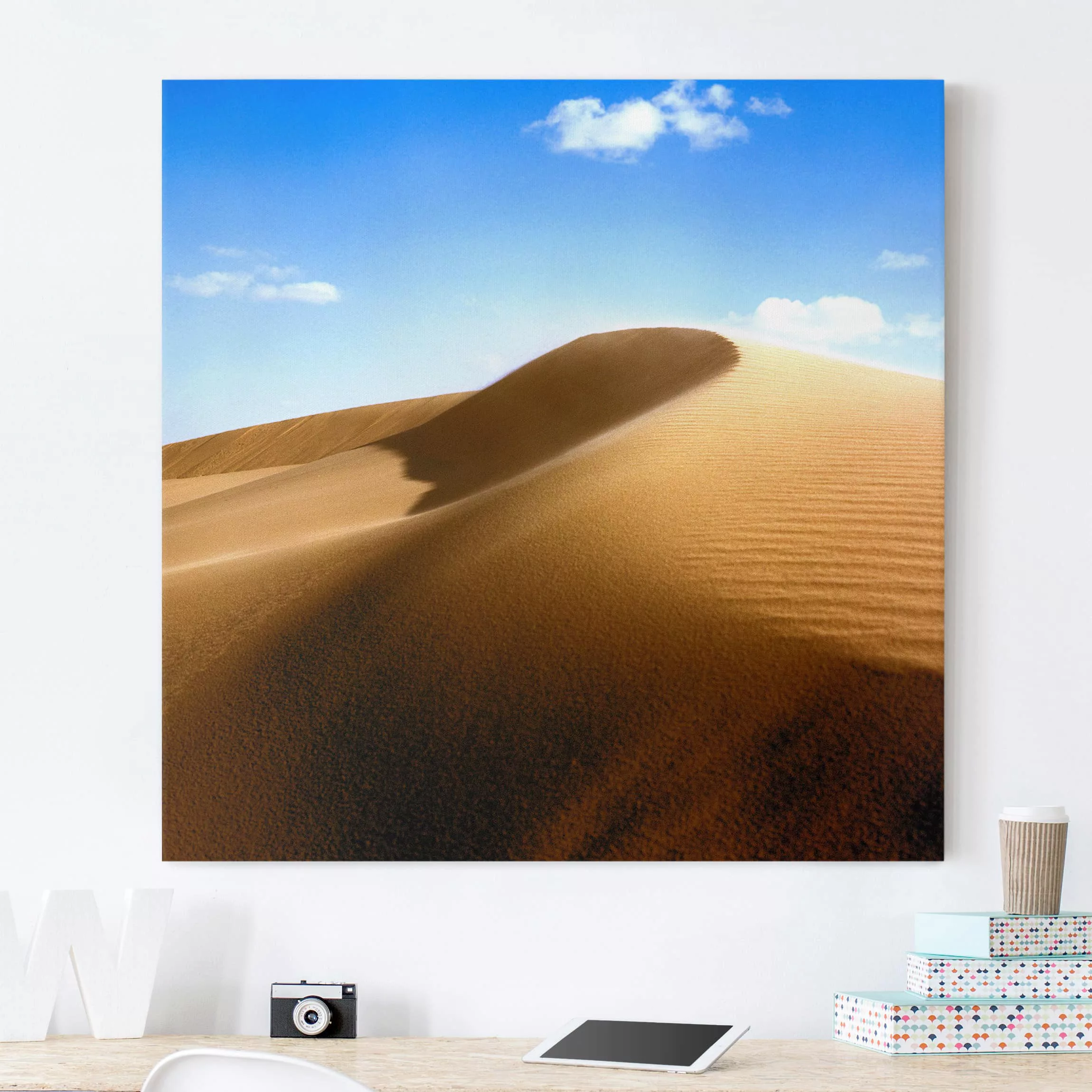 Leinwandbild Natur & Landschaft - Quadrat Fantastic Dune günstig online kaufen