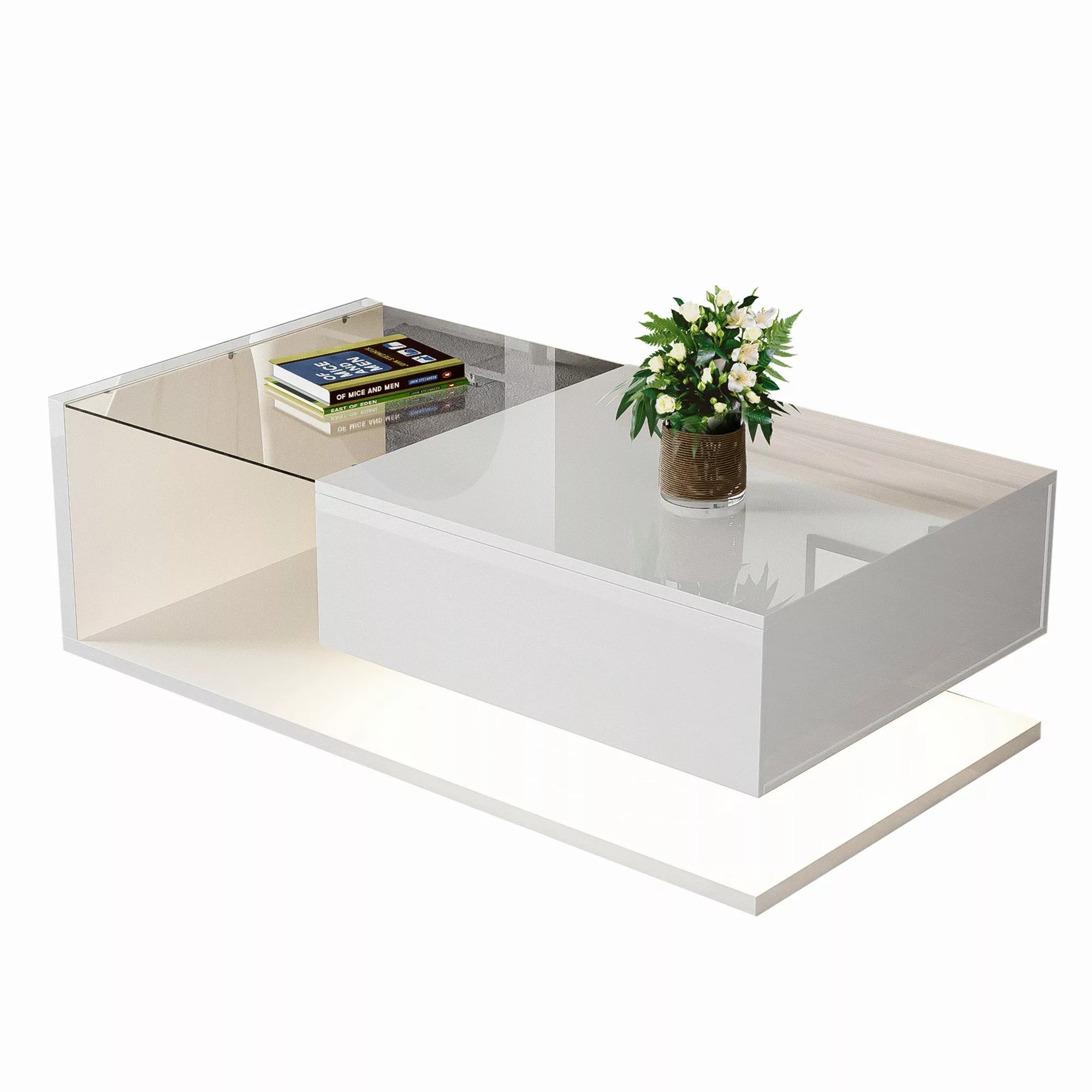 OKWISH Couchtisch Beistelltische (Wohnzimmertisch, 1-St., 105*55*32,5cm), günstig online kaufen