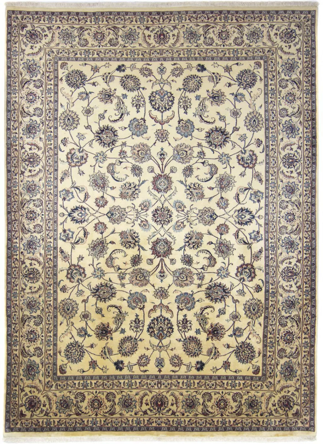 morgenland Wollteppich »Maschad Durchgemustert Beige chiaro 341 x 242 cm«, günstig online kaufen