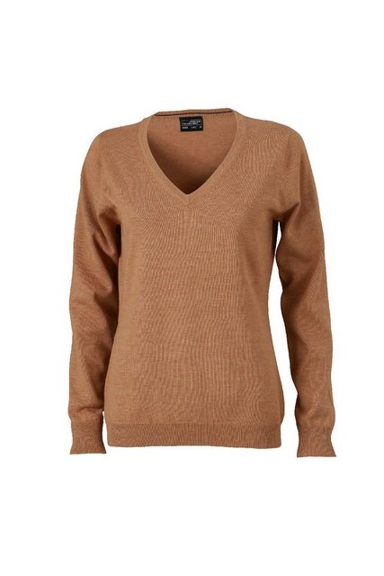 James & Nicholson Strickpullover JN 658 Damen V-Neck Pullover Leichte Stric günstig online kaufen