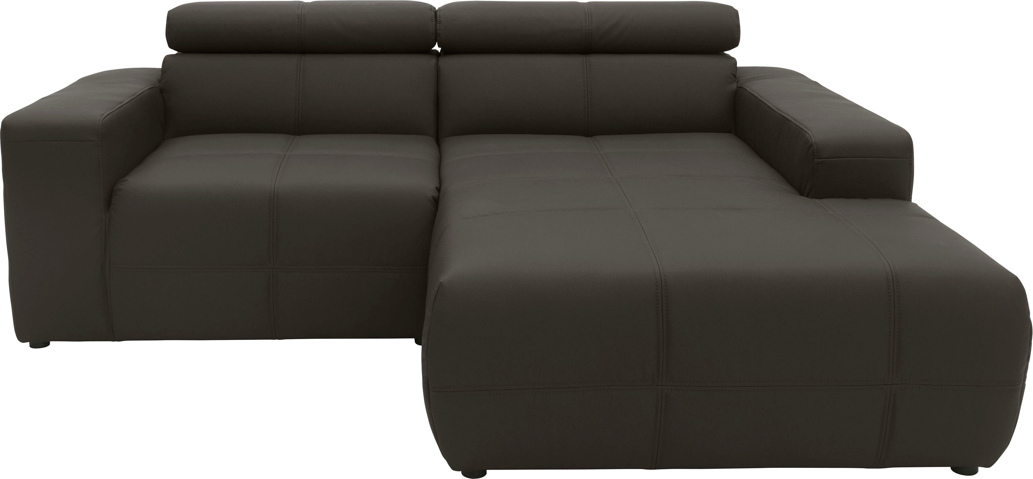 DOMO collection Ecksofa "Brandon, inkl. Kopfteilverstellung, B/T/H: 214/100 günstig online kaufen