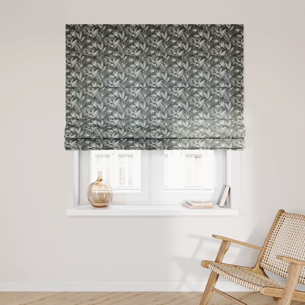 Dekoria Raffrollo Capri, schwarz, 110 x 150 cm günstig online kaufen