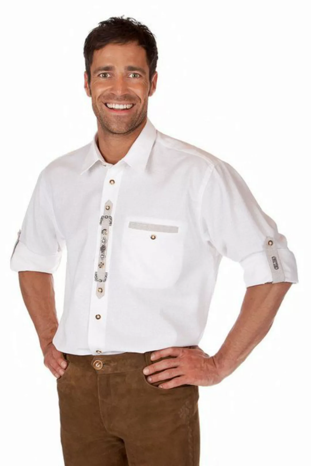 orbis Trachtenhemd Trachtenhemd - H063 - weiß günstig online kaufen