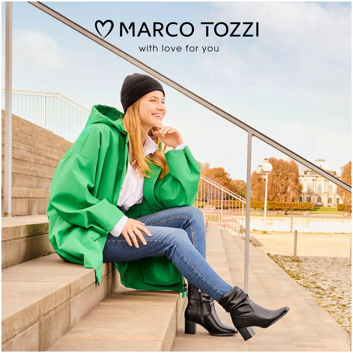 MARCO TOZZI Stiefelette, Blockabsatz, Businessschuh mit Falten im slouchy L günstig online kaufen
