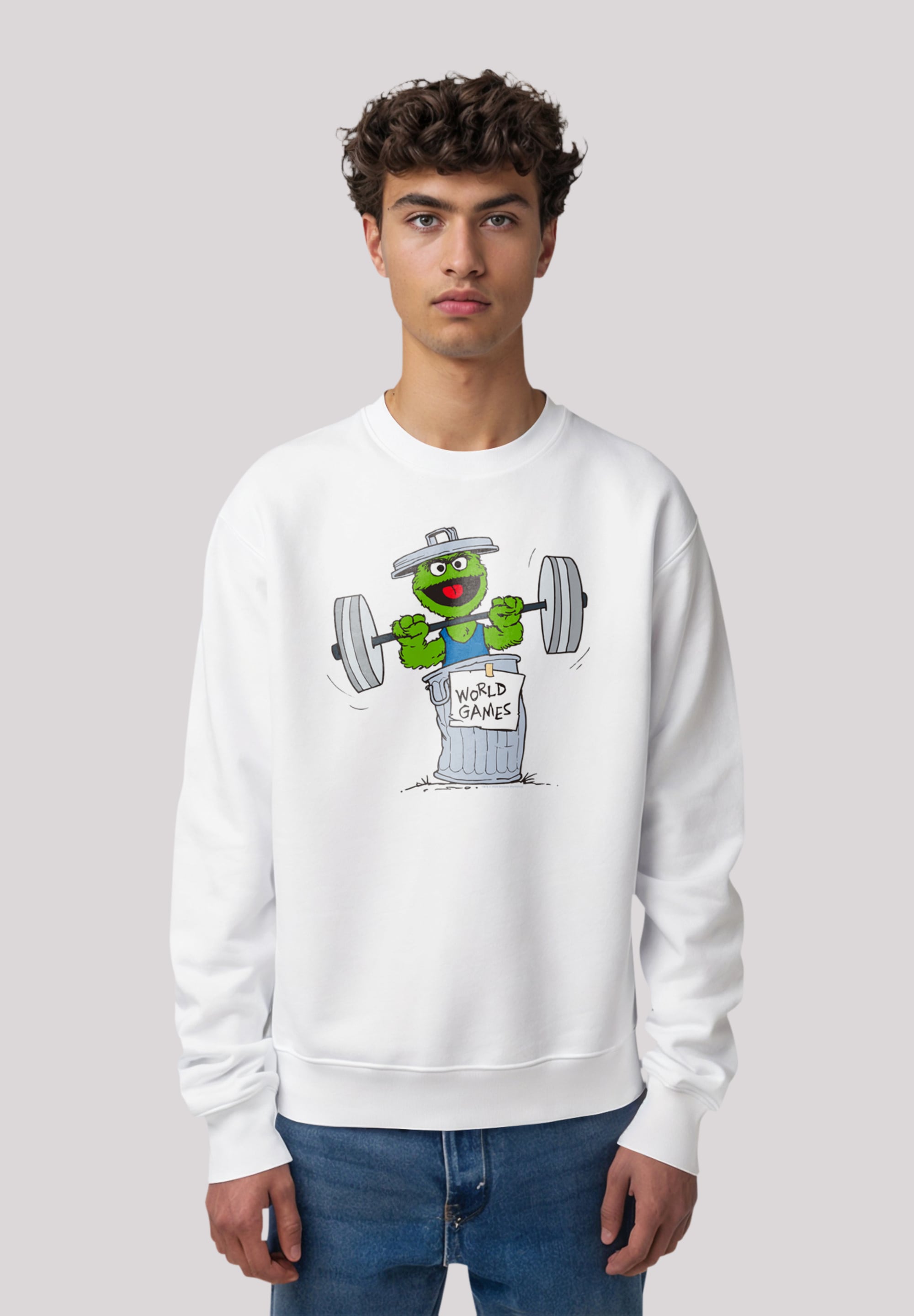 F4NT4STIC Sweatshirt "Sesamstraße Oscar World Games", Premium Qualität günstig online kaufen