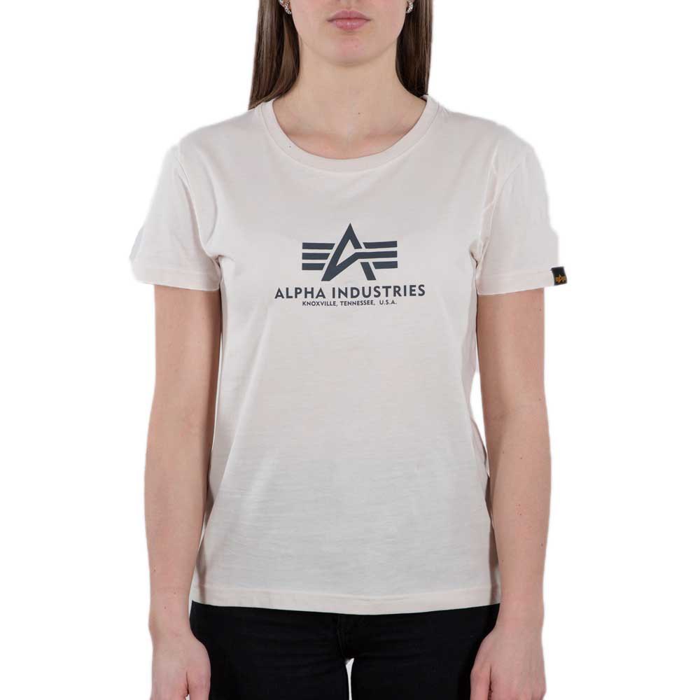 Alpha Industries Basic Kurzärmeliges T-shirt L Jet Stream White günstig online kaufen