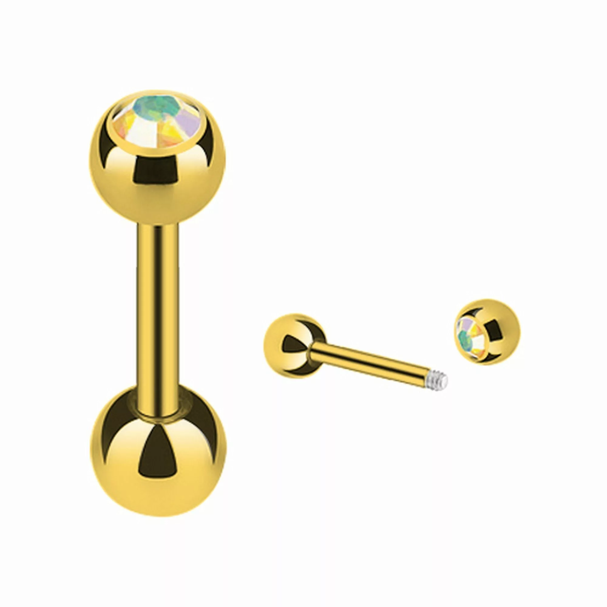 Taffstyle Piercing-Set Piercing Ohr Cartilage vergoldet günstig online kaufen