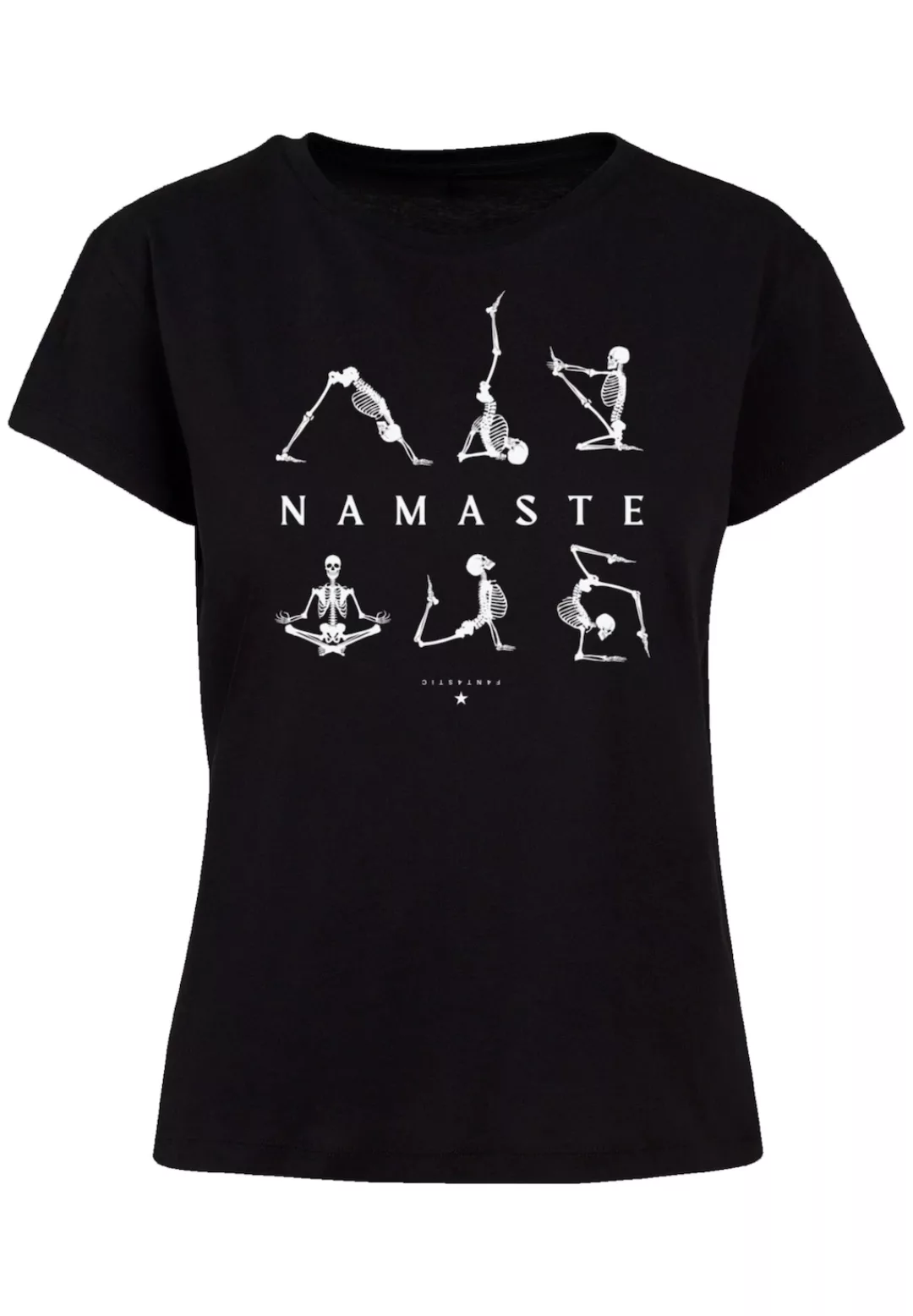 F4NT4STIC T-Shirt "Namaste Yoga Skelett Halloween", Print günstig online kaufen