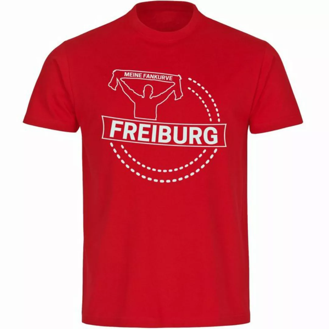 multifanshop T-Shirt Herren Freiburg - Meine Fankurve - Männer günstig online kaufen