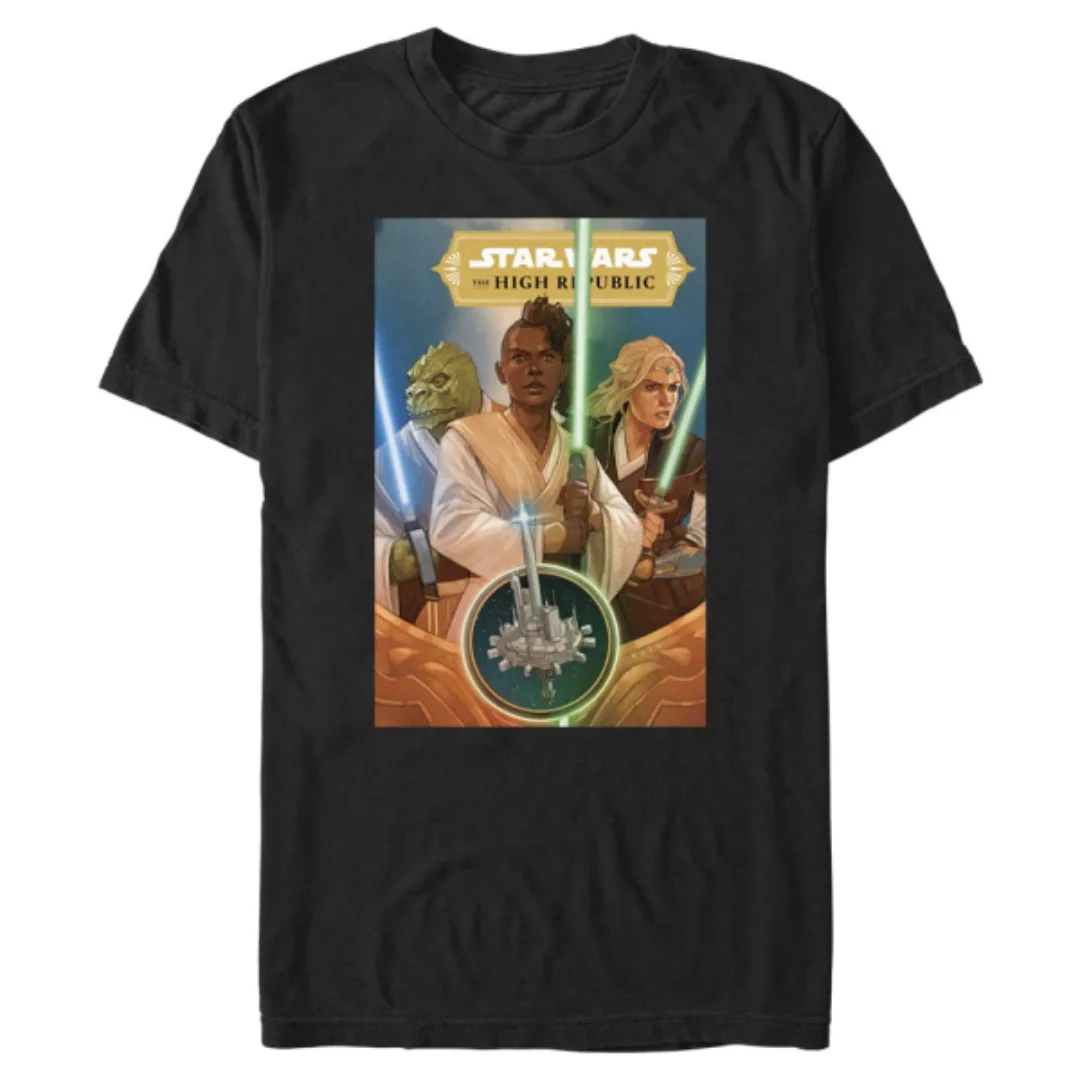 Star Wars - High Republic - Gruppe Hero Cover - Männer T-Shirt günstig online kaufen