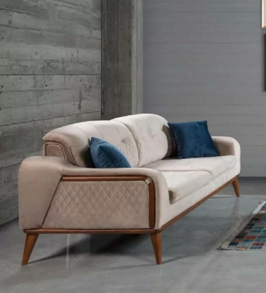 JVmoebel 3-Sitzer Modern Stoff Sofa 3 Sitz Dreisitzer Couchen Design Polste günstig online kaufen