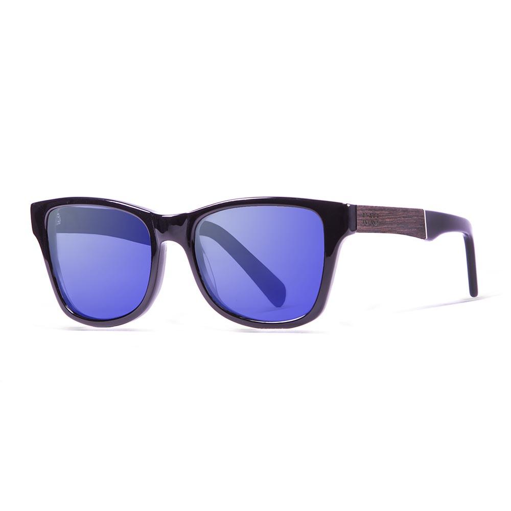 Kau London Sonnenbrille Sky Revo Blue/CAT3 Shiny Black günstig online kaufen