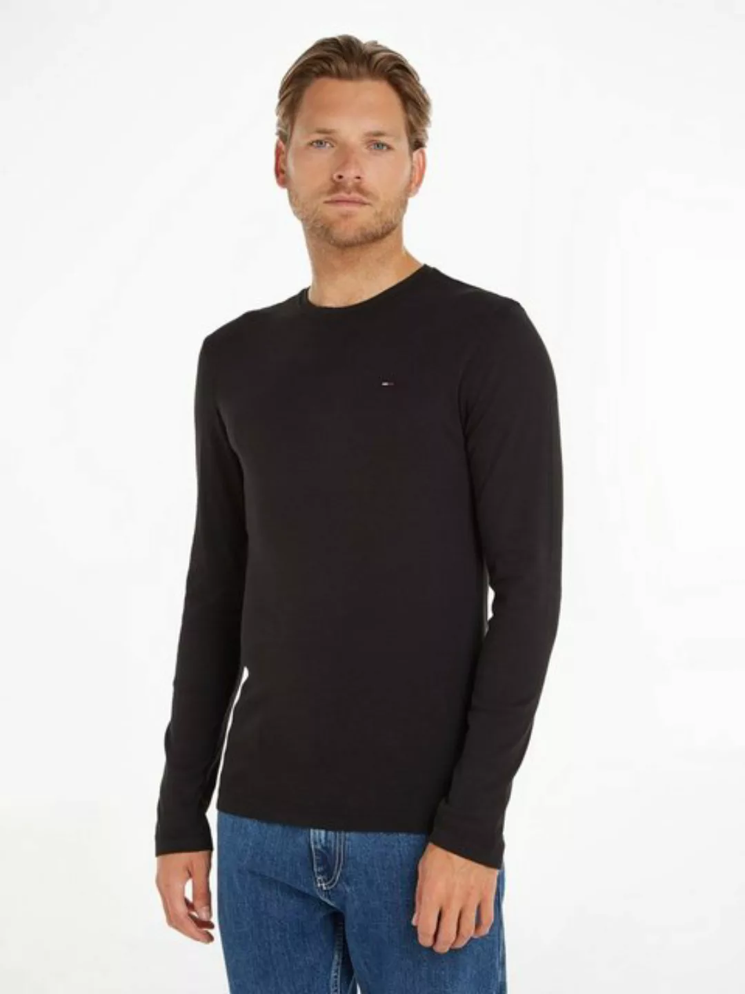 Tommy Jeans Langarmshirt "TJM ORIGINAL RIB LONGSLEEVE TEE" günstig online kaufen