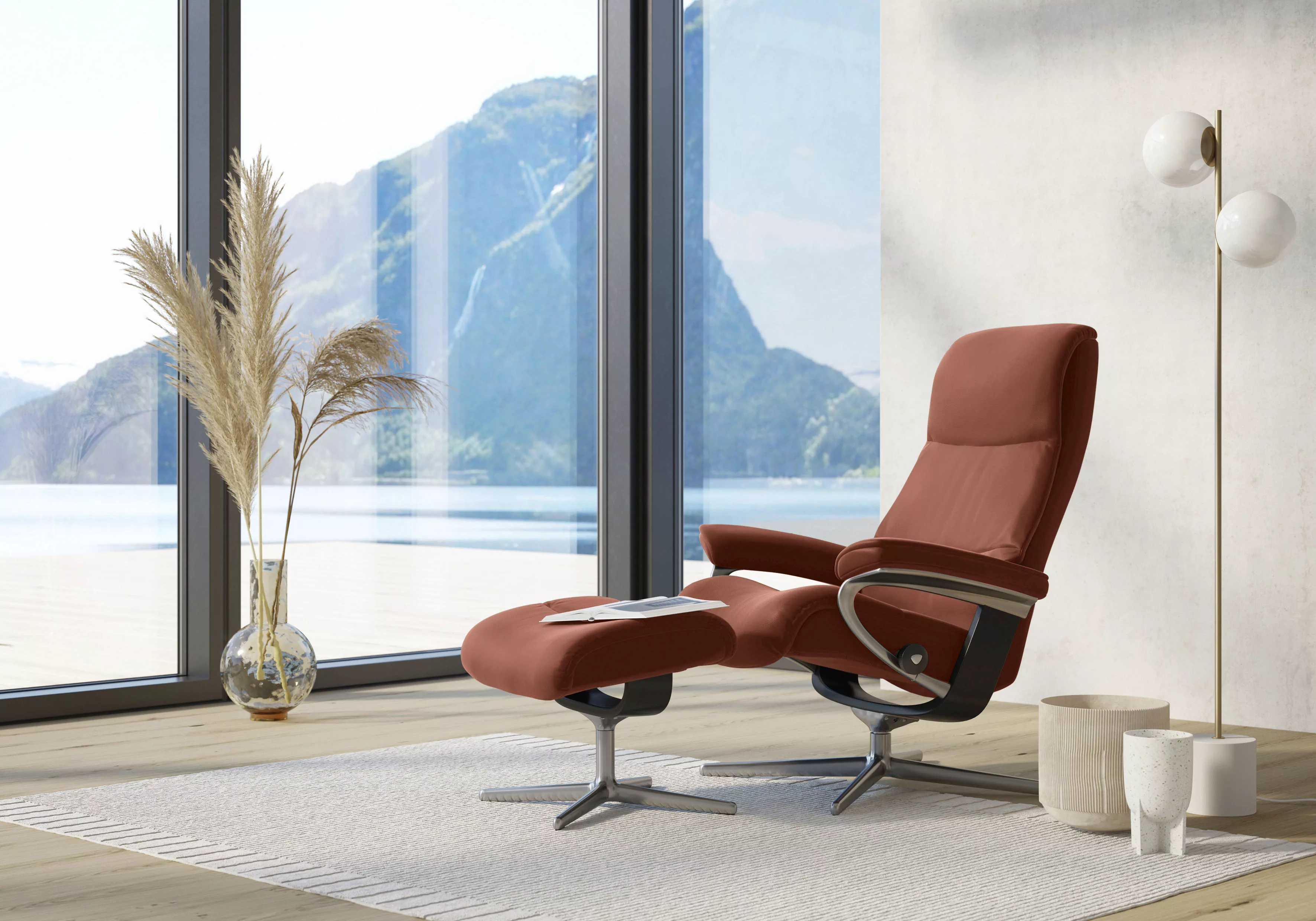 Stressless Relaxsessel "View", (Set, Relaxsessel mit Hocker) günstig online kaufen