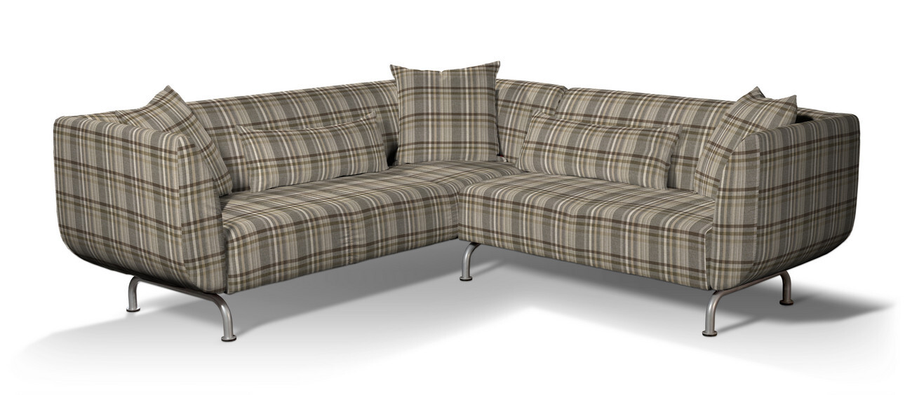 Bezug für Strömstad 3+2-Sitzer Sofa, braun- beige, Bezug für Stromstad 3+2- günstig online kaufen