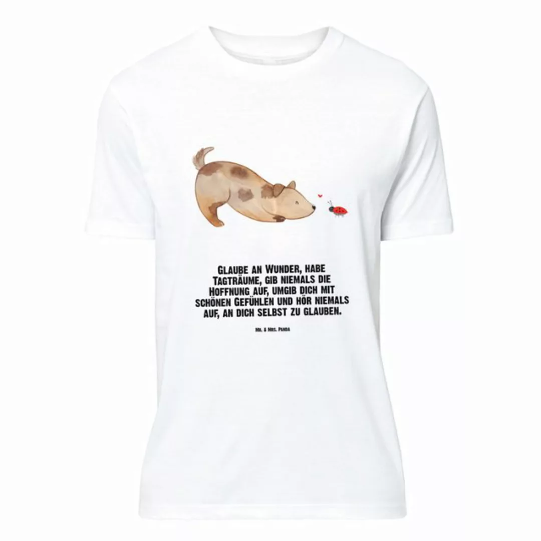 Mr. & Mrs. Panda T-Shirt Hund Marienkäfer - Weiß - Geschenk, Hundebesitzer, günstig online kaufen