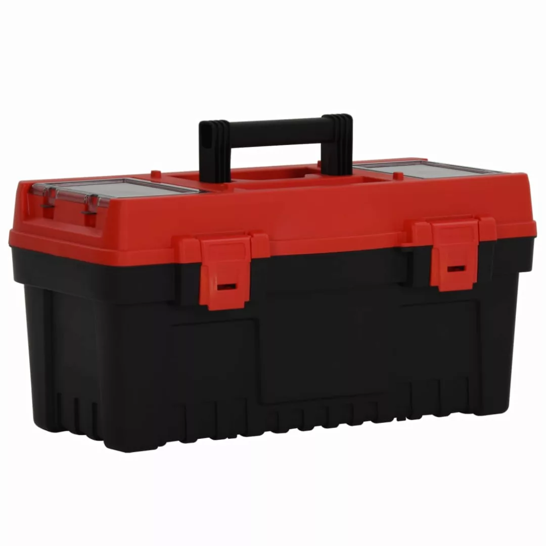 Vidaxl 2-tlg. Werkzeugbox-set Schwarz Und Rot Polypropylen günstig online kaufen