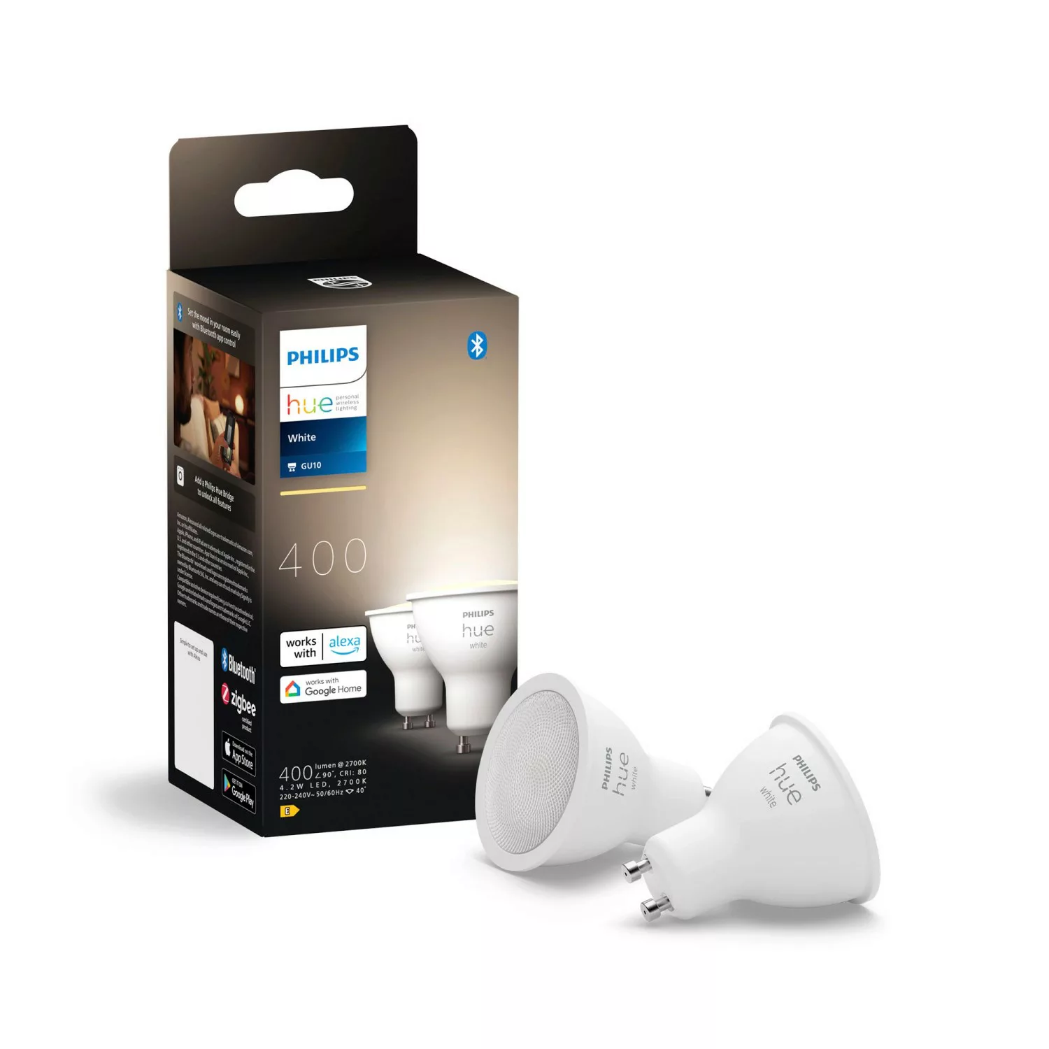 Philips Hue White LED-Reflektor GU10 4,2 W, 2er-Set günstig online kaufen