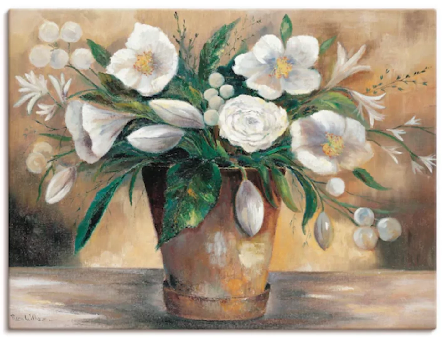Artland Leinwandbild "Combination der Reinheit I", Blumen, (1 St.), auf Kei günstig online kaufen