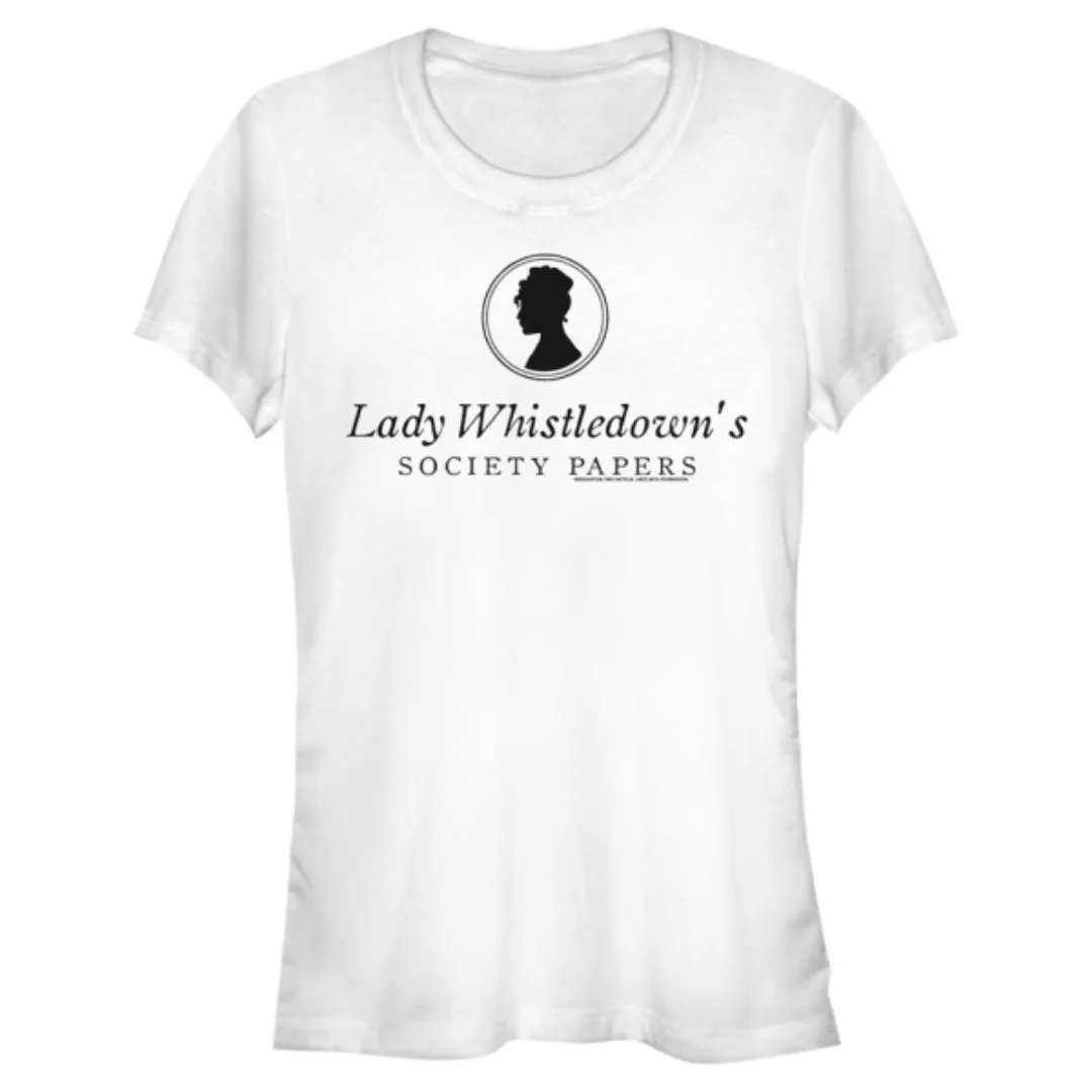 Netflix - Bridgerton - Logo Society Papers - Frauen T-Shirt günstig online kaufen