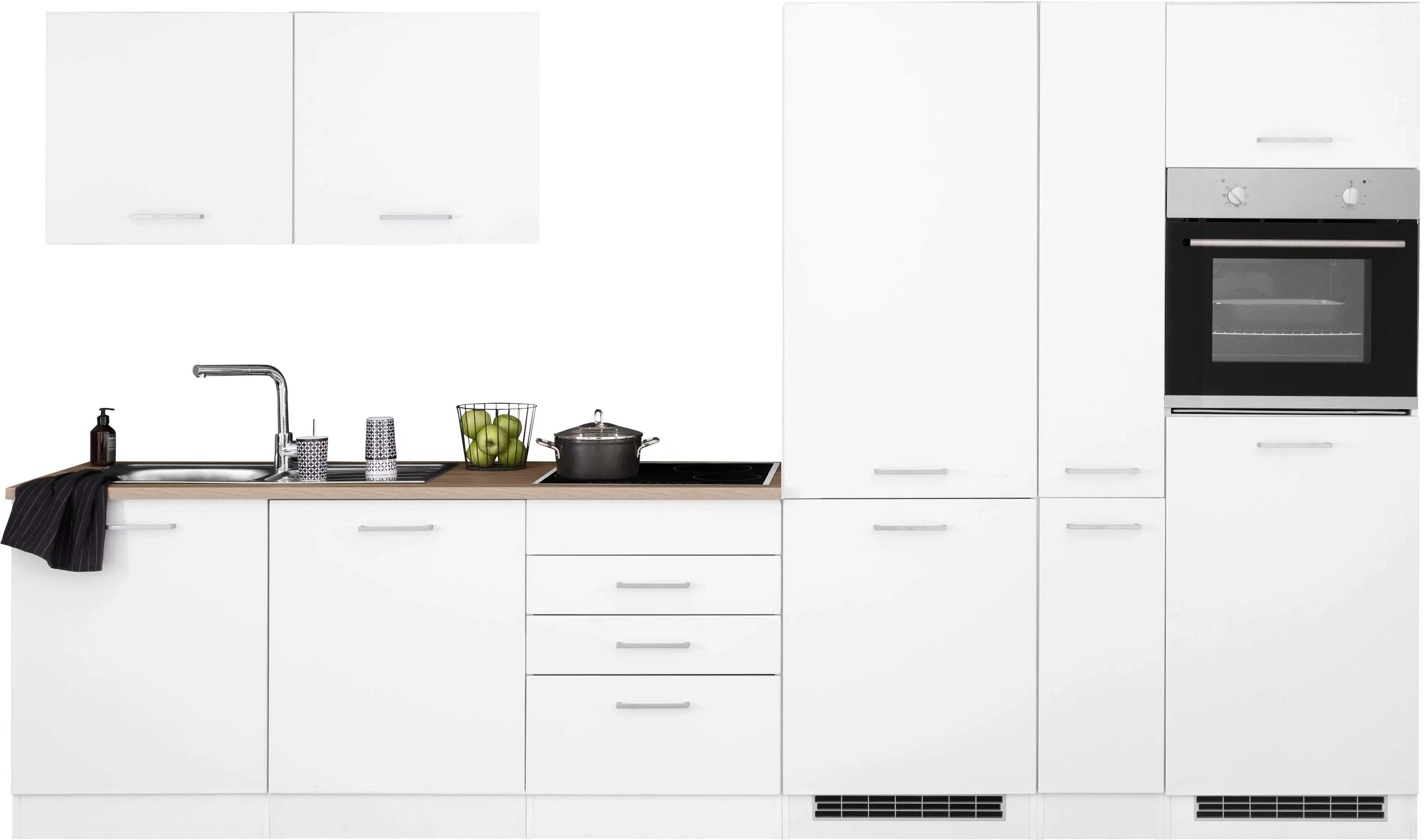 HELD MÖBEL Küchenzeile "Visby", ohne E-Geräte, 330 cm, für Kühl/Gefrierkomb günstig online kaufen