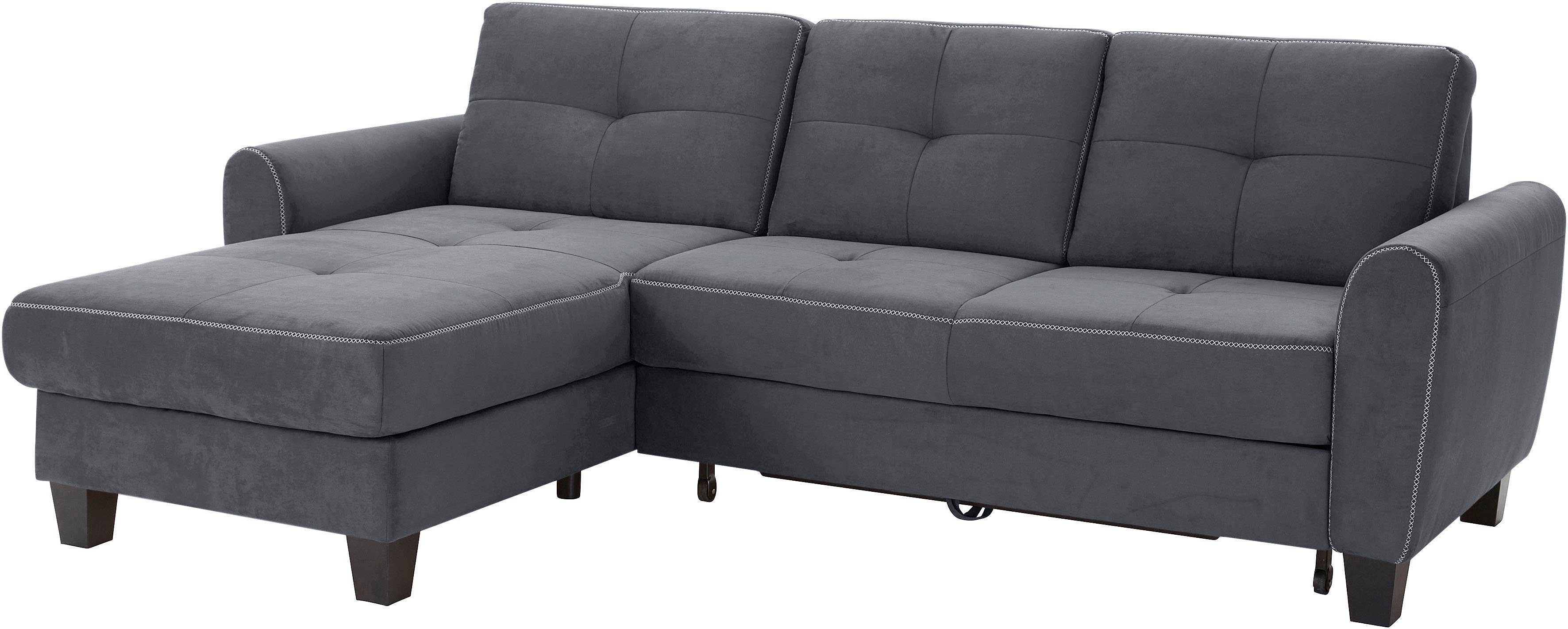 sit&more Ecksofa Varese L-Form, mit Federkern, günstig online kaufen