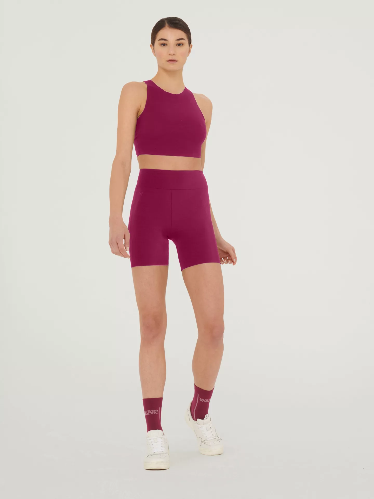 Wolford - The Workout Shorts, Frau, mineral red, Größe: L günstig online kaufen