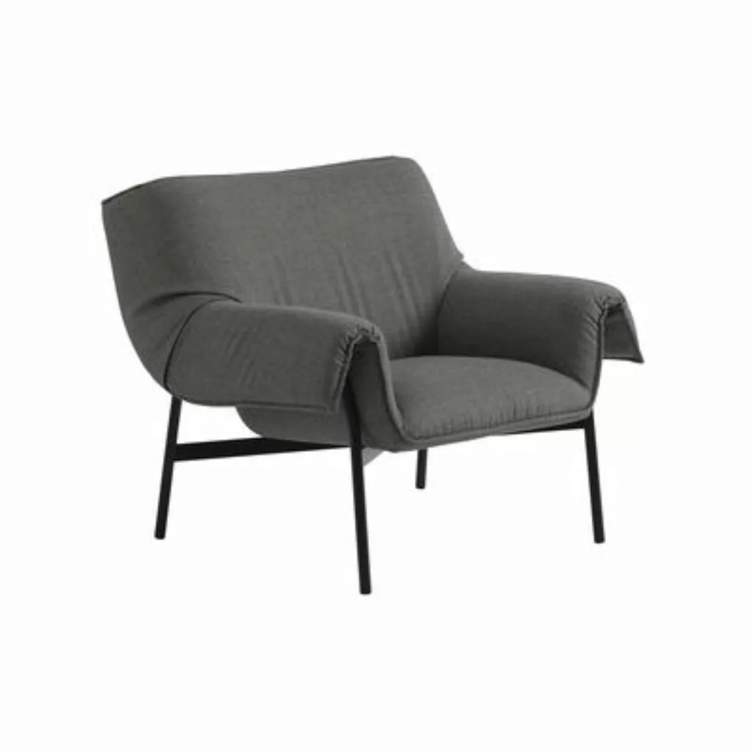 Gepolsterter Sessel Wrap textil grau / Stoff - Muuto - Grau günstig online kaufen