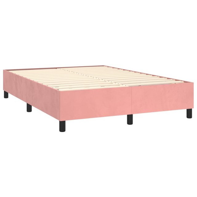 vidaXL Boxspringbett mit Matratze Rosa 140x190 cm Samt1469730 günstig online kaufen