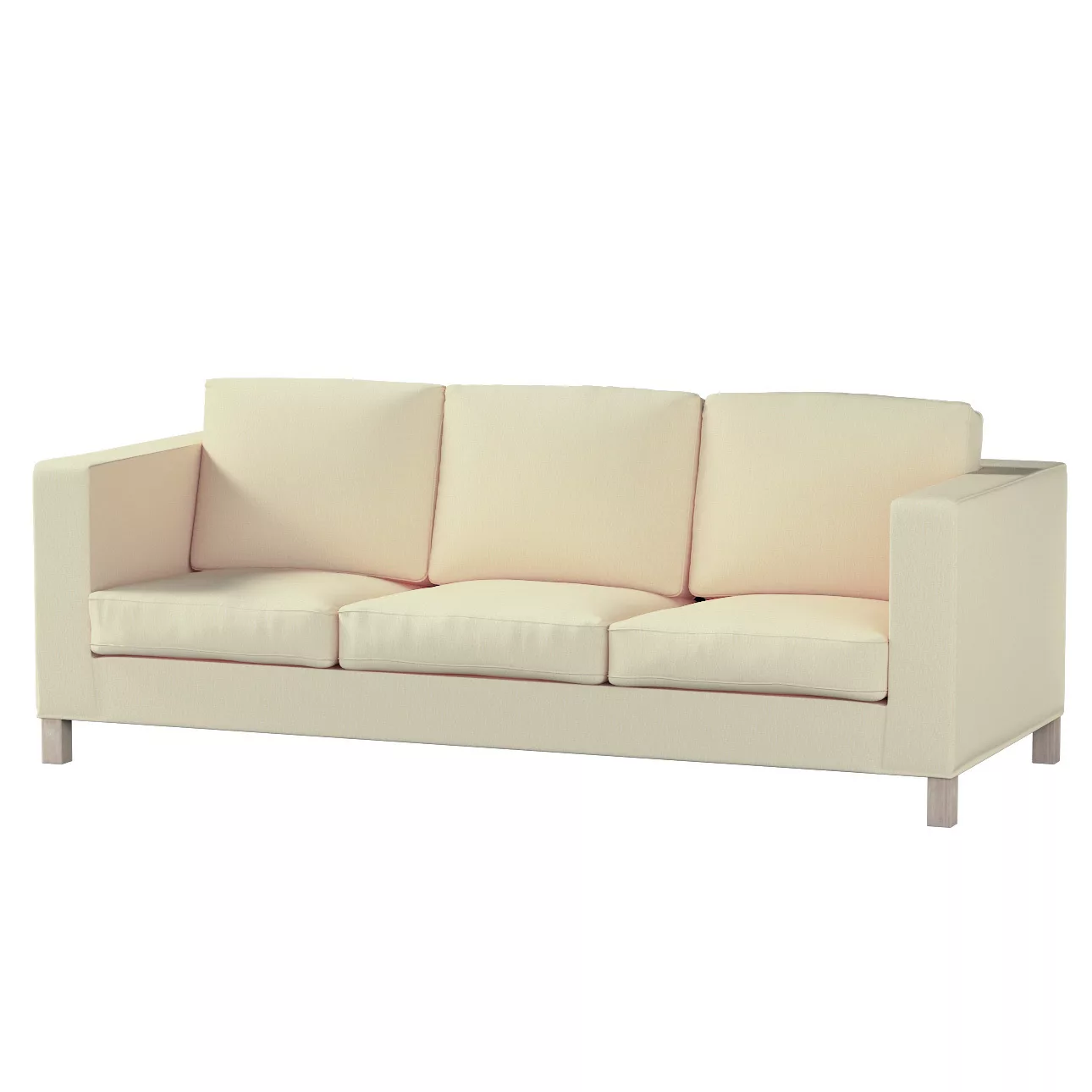 Bezug für Karlanda 3-Sitzer Sofa nicht ausklappbar, kurz, vanille, Bezug fü günstig online kaufen