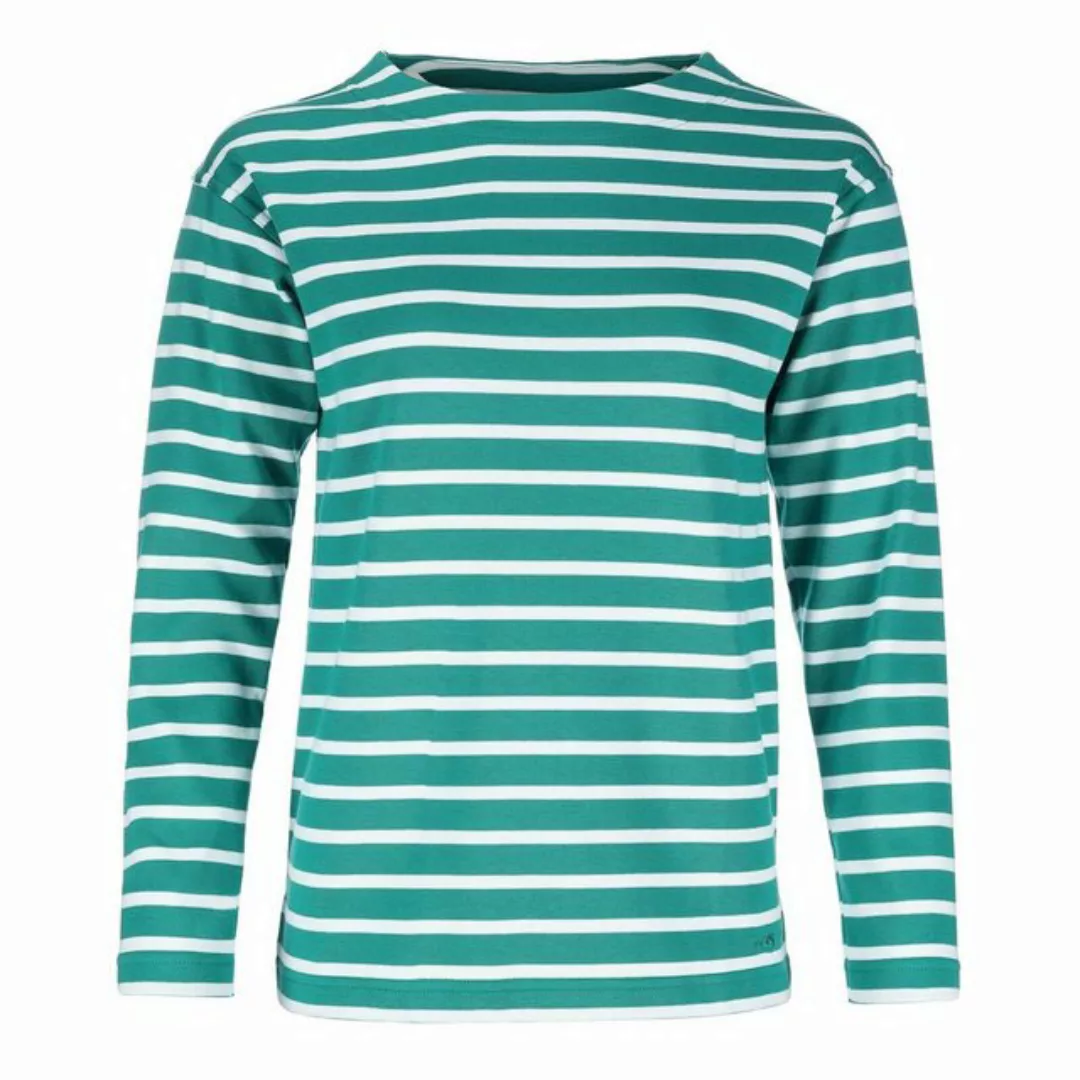 modAS Langarmshirt Damen Bretonisches Shirt U-Boot Ausschnitt - Ringelshirt günstig online kaufen