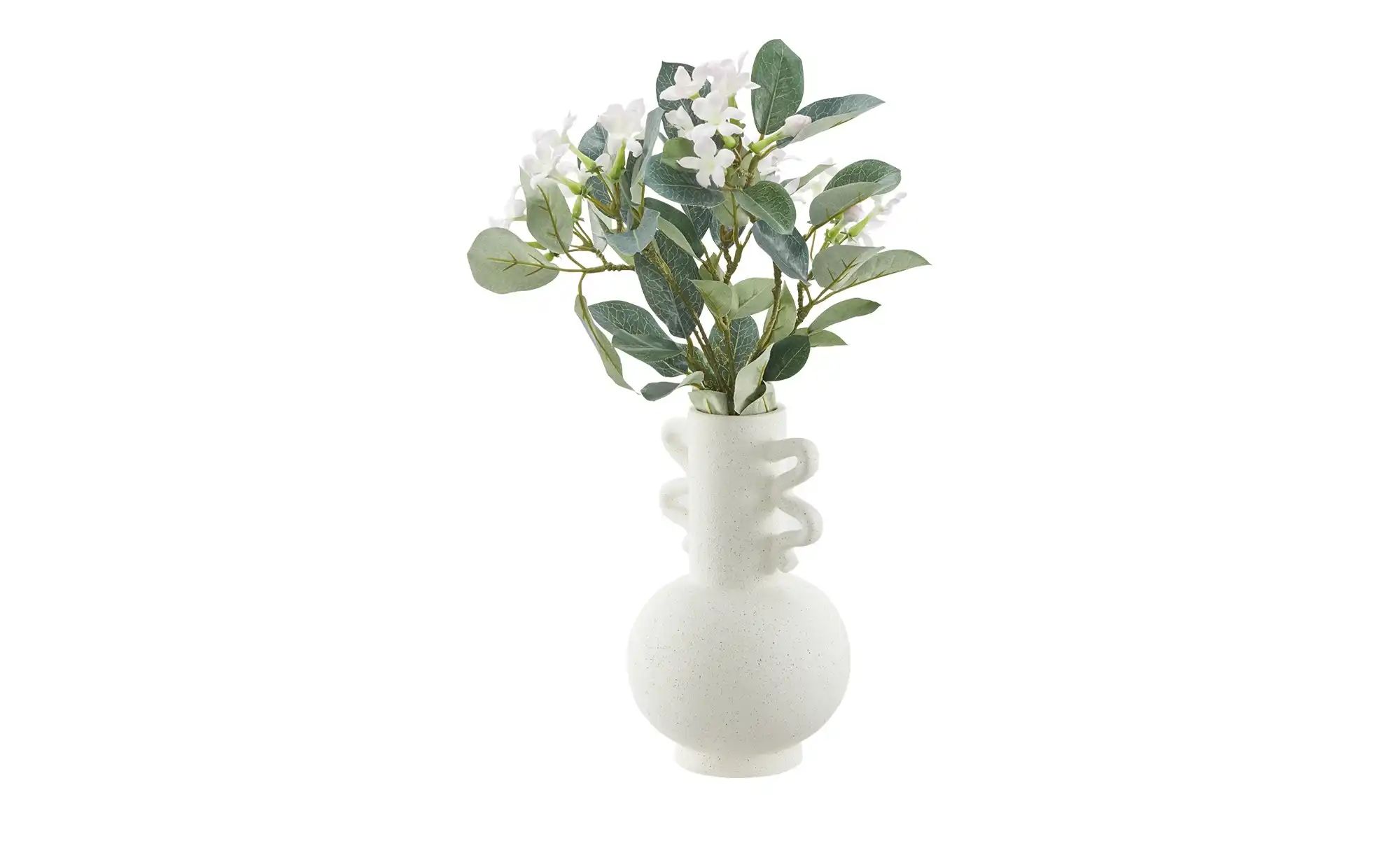 HOME STORY Vase ¦ creme ¦ Steinzeug ¦ Maße (cm): B: 14 H: 23,5 Accessoires günstig online kaufen